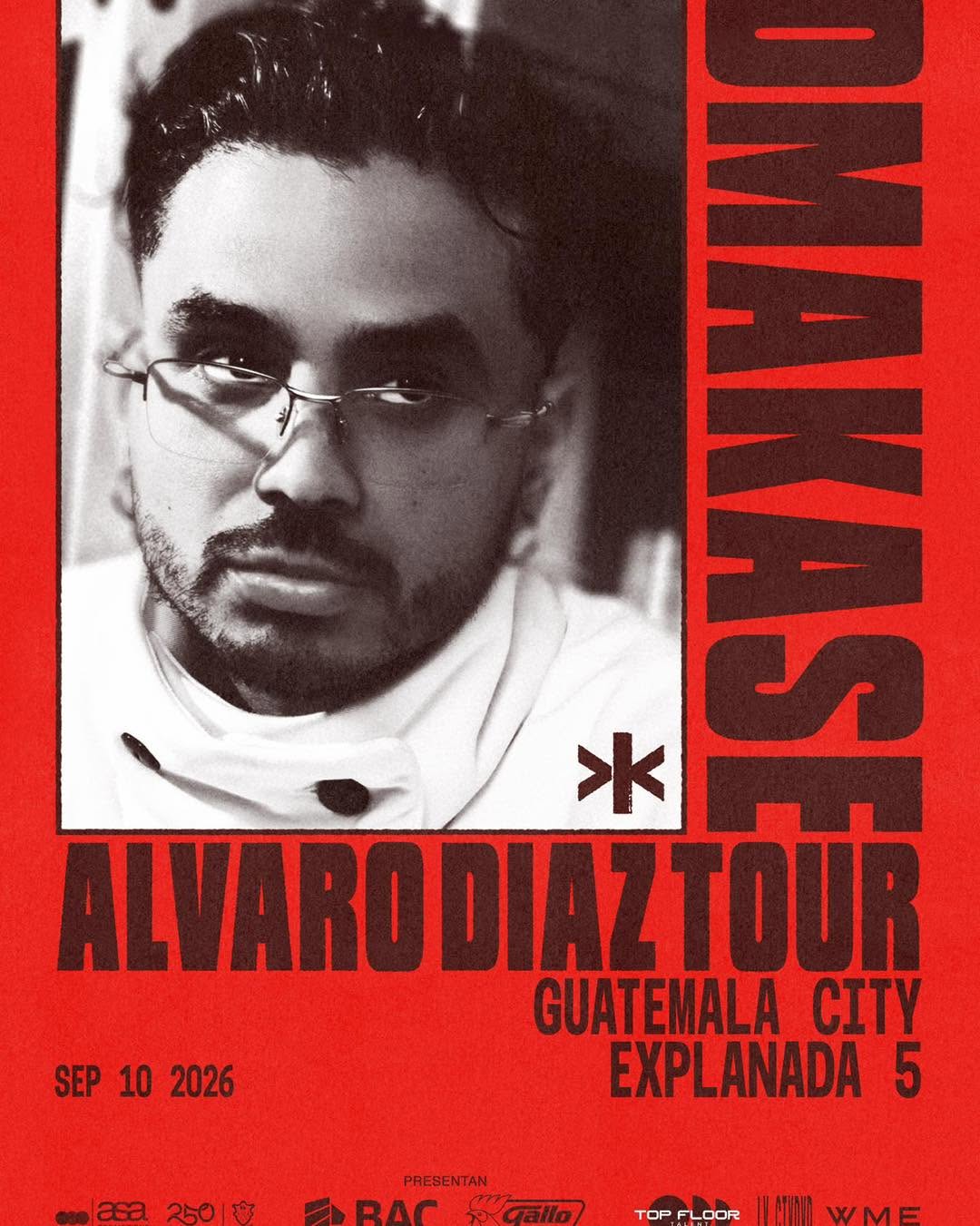 El OMAKASE Tour de Álvaro Díaz pasará por Guatemala el 10 de septiembre.jpg